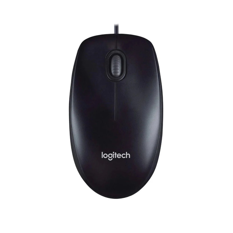 Logitech M90 Wired Optical Mouse - Black - فأرة